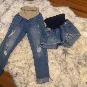 Jessica Simpson maternity capris and shorts
